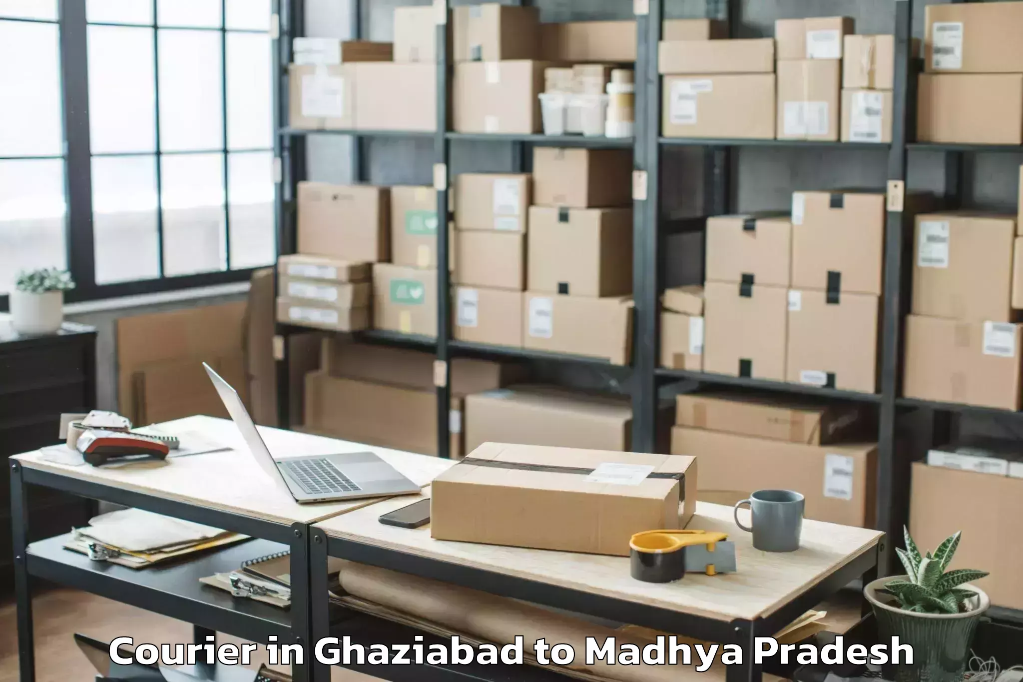 Professional Ghaziabad to Kukshi Courier